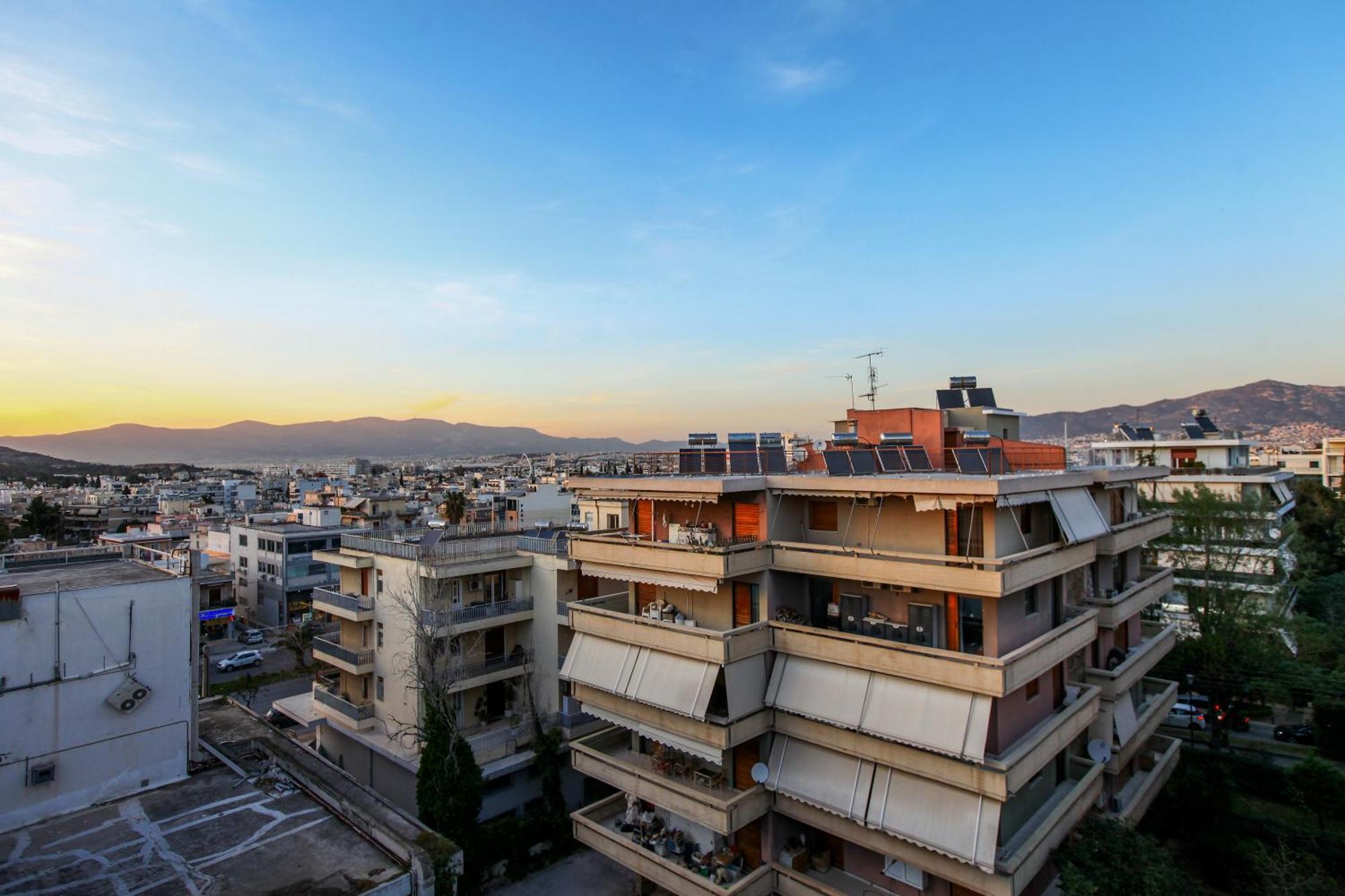 Loft Condo Next To Metro Station. Amazing View! Athen Exterior foto